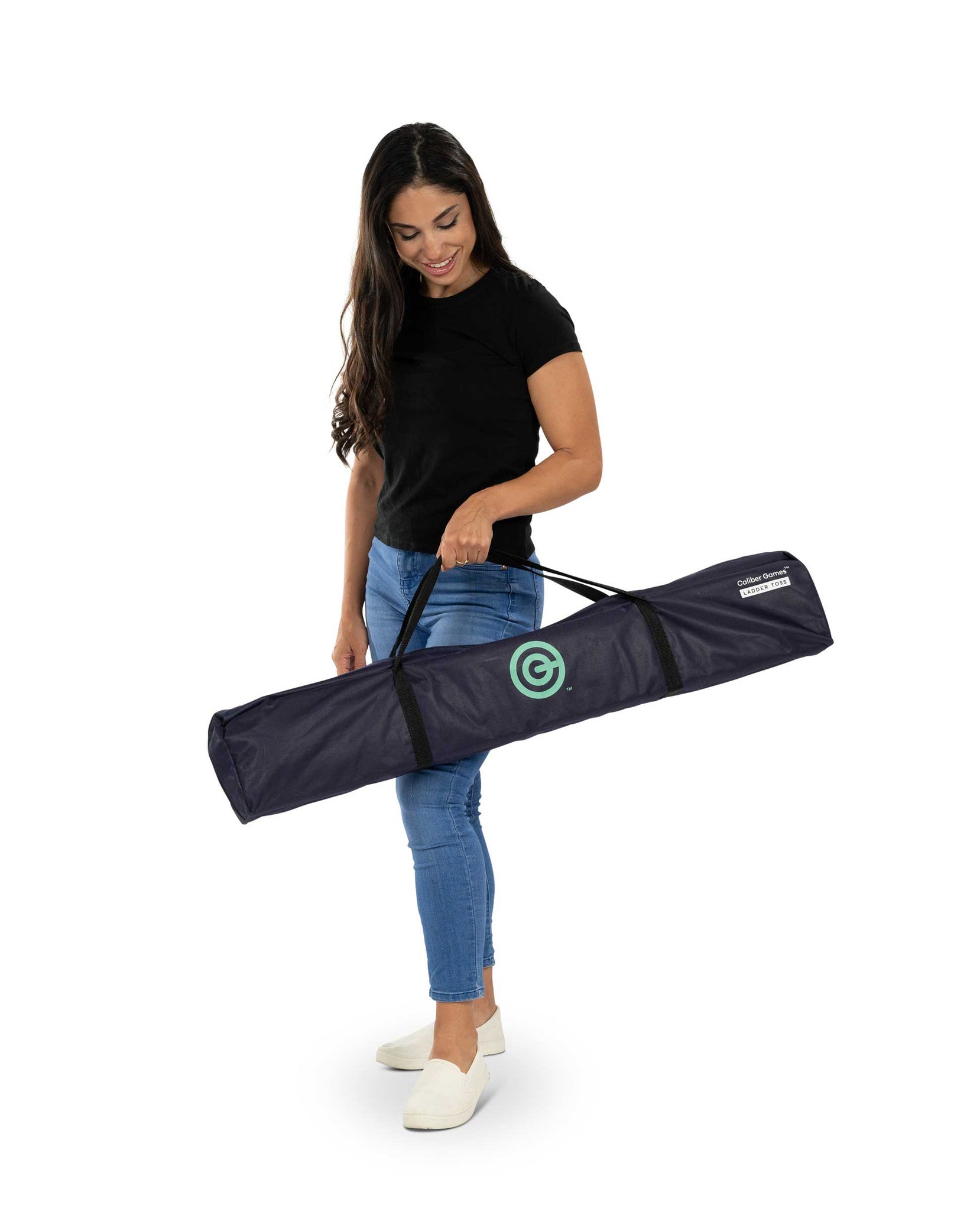 Woman with Ladder Toss Carrying Case - Caliber Games